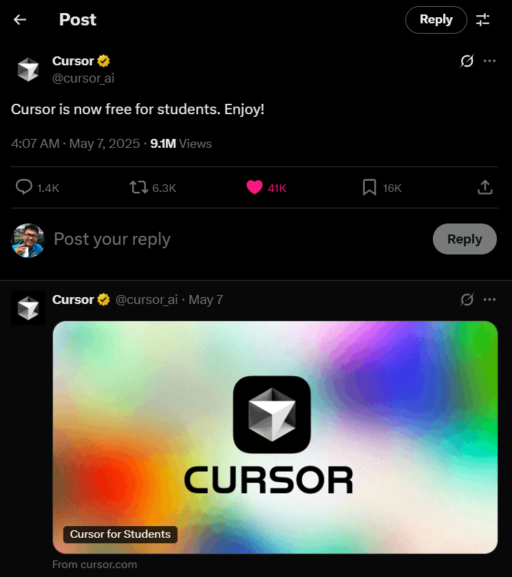 Cursor Announcement